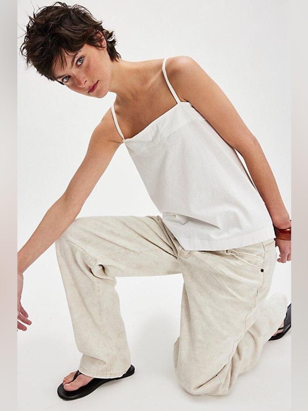 NWT! Free People We The Free Miss You Apron Tank Sz Large